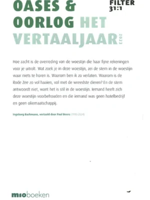 Filter – Tijdschrift over vertalen 31:1 - Oase & oorlog