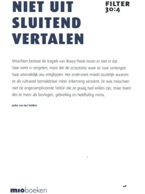 Filter – Tijdschrift over vertalen 30:4 - Niet uitsluitend vertalen