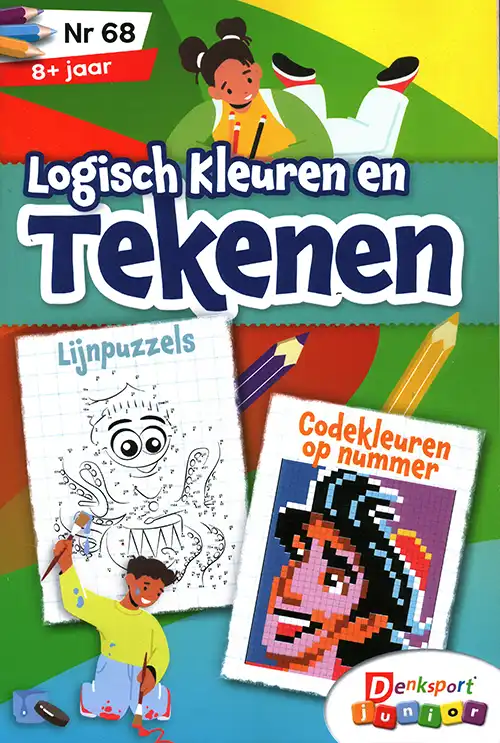 Denksport Junior Logisch Kleuren en Tekenen - 68 2026