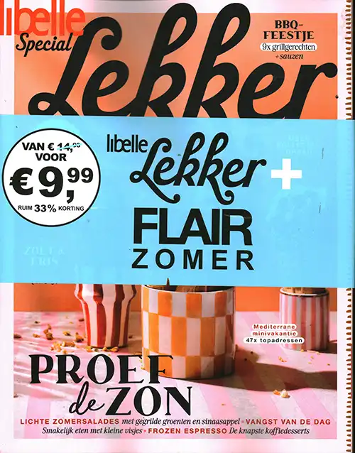 Pakket Libelle Lekker + Flair Zomerboek – 08 2026
